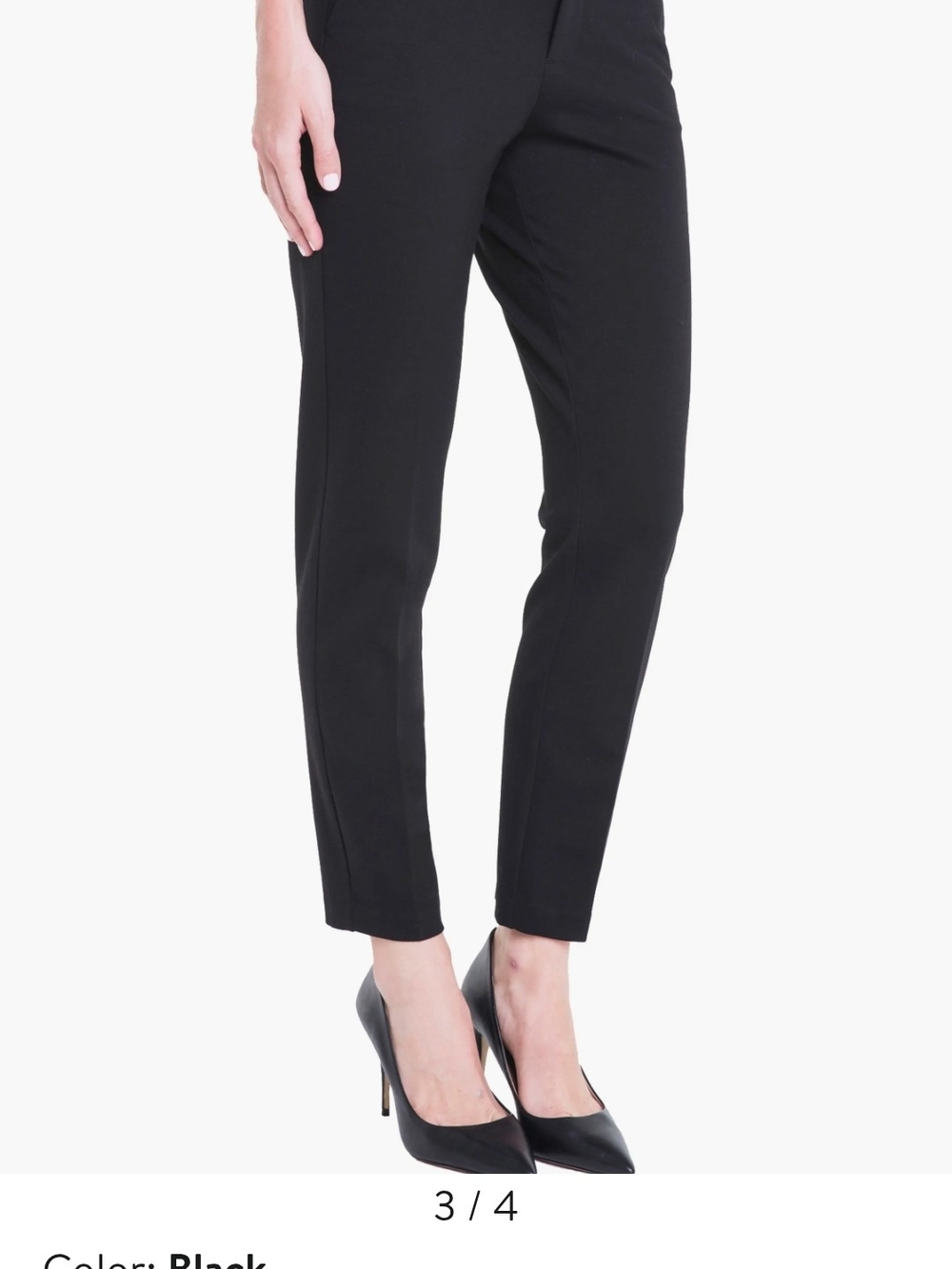 Liverpool Kelsey Knit Trousers Black Size 8/29 Retail $98